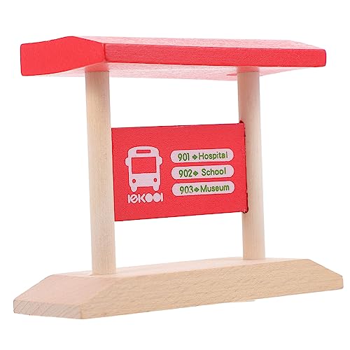 UPKOCH Holzbahn Zubehör Rotes Bahnhof Modell DIY Dekorative Eisenbahn Plattform Lernspielzeug aus Holz für Kreative Handarbeit UPKOCH Holzbahn Zubehör Rotes Bahnhof Modell DIY Dekorative Eisenbahn Plattform Lernspielzeug aus Holz für Kreative Handarbeit von UPKOCH