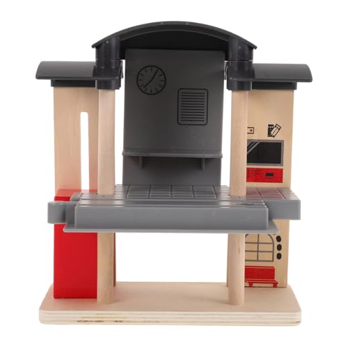 UPKOCH Holzbahn Zubehör aus Sicheren Holzmaterialien Elektrische Bahnhofs Schienenverbindung für Fördert Kreativität und Familieninteraktion Beim Spiel Zuhause Kindergarten von UPKOCH