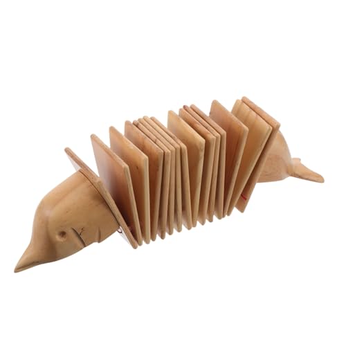 UPKOCH Holzblockinstrument Holzmusikinstrumente Kinderschlaginstrumente Holzklöppel Für Das Klassenzimmer Musikalischer Holzklöppel Kleine Schlaginstrumente Spielzeuginstrumente Khaki von UPKOCH