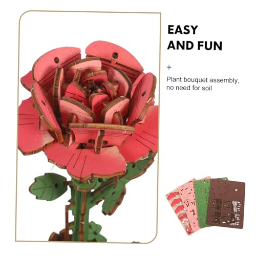 UPKOCH Holzblumen Puzzle Vase DIY Bausatz aus Robustem Holz mit Natürlicher Maserung Kreatives Blumenmodell Kit für Erwachsene Einfach Zusammenzubauen Dekoratives Geschenk für UPKOCH Holzblumen Puzzle Vase DIY Bausatz aus Robustem Holz mit Natürlicher Maserung Kreatives Blumenmodell Kit für Erwachsene Einfach Zusammenzubauen Dekoratives Geschenk für von UPKOCH