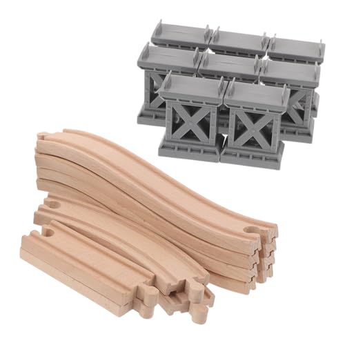 UPKOCH Holzeisenbahn Brücken Spielset Zugschienen Zubehör mit Kunststoffstützen für Realistische Kreative Gleisgestaltung und Abwechslungsreichen Spielspaß UPKOCH Holzeisenbahn Brücken Spielset Zugschienen Zubehör mit Kunststoffstützen für Realistische Kreative Gleisgestaltung und Abwechslungsreichen Spielspaß von UPKOCH