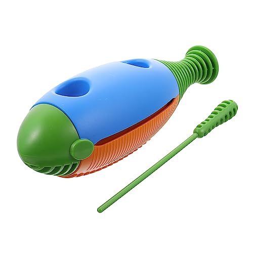 UPKOCH Holzklapper Percussion Hochwertiges Kunststoffmaterial Sichere Verarbeitung Lustige Klänge Pädagogisches Musikspielzeug für Kleinkinder Orange von UPKOCH