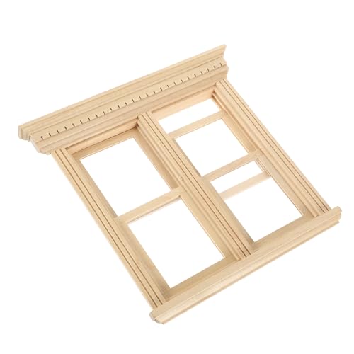 UPKOCH Miniatur-fensterrahmen Puppenhausmöbel-Set Aus Holz Hausdekor Mini-fenstermodell UPKOCH Miniatur-fensterrahmen Puppenhausmöbel-Set Aus Holz Hausdekor Mini-fenstermodell von UPKOCH