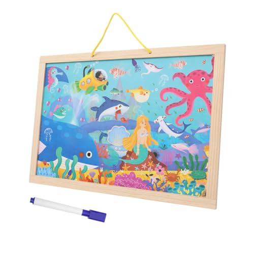UPKOCH Holzpuzzle Teiliges DIY Puzzle Zeichentafel Lernspielzeug für Jungen Mädchen aus Natürlichem Holz Fördert Kognitive Entwicklung und Hand Auge Koordination von UPKOCH