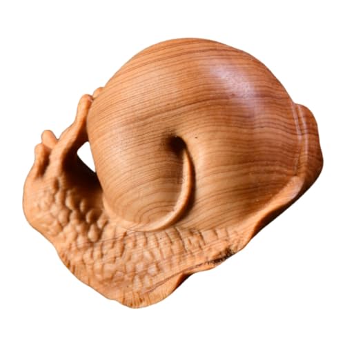 UPKOCH Holzschneckendekoration Desktop-schneckendekor Tierkunstdekor Schneckenmodellierungsstatue Tierdekor Aus Holz Schnecken-Desktop-Ornament Tiermodell Hölzern Light Brown von UPKOCH