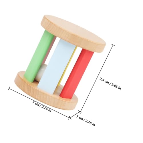 UPKOCH Holzspielzeug Greifling Rassel mit Musikfunktion Frühpädagogisches Handspielzeug für Junge Mädchen Robust und Sensorisch für Indoor und Outdoor Spielspaß von UPKOCH