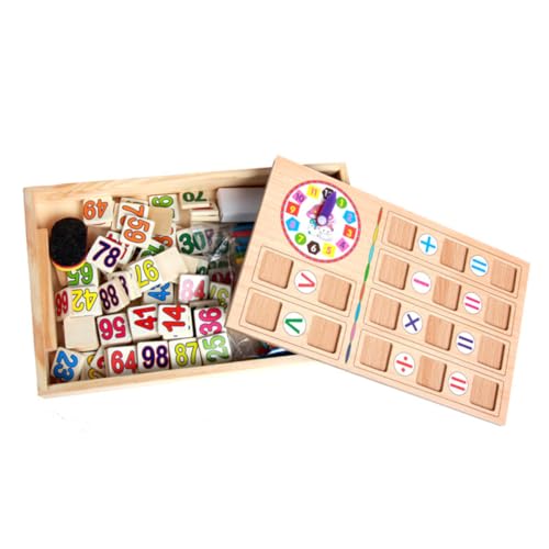 UPKOCH Holzspielzeug Lernspielzeug Für Set Mit Zahlenkarten Zählstäben Und Bauklötzen Zur Mathematischer Intelligenz Und Farberkennung Inklusive UPKOCH Holzspielzeug Lernspielzeug Für Set Mit Zahlenkarten Zählstäben Und Bauklötzen Zur Mathematischer Intelligenz Und Farberkennung Inklusive von UPKOCH