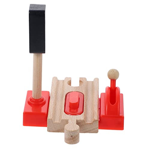 UPKOCH Holz Train Accessory Mit Hebebarriere Kreatives Straßenblock Spielzeug Für Eisenbahn-szenen Und Modellbau Fördert Die Fantasie Spielvergnügen von UPKOCH