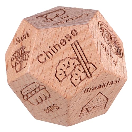 UPKOCH Holzwürfel Essen-Spiel Lebensmittelentscheidungen Dices Games Lebensmittelentscheidungsspiel Buchsbaum UPKOCH Holzwürfel Essen-Spiel Lebensmittelentscheidungen Dices Games Lebensmittelentscheidungsspiel Buchsbaum von UPKOCH