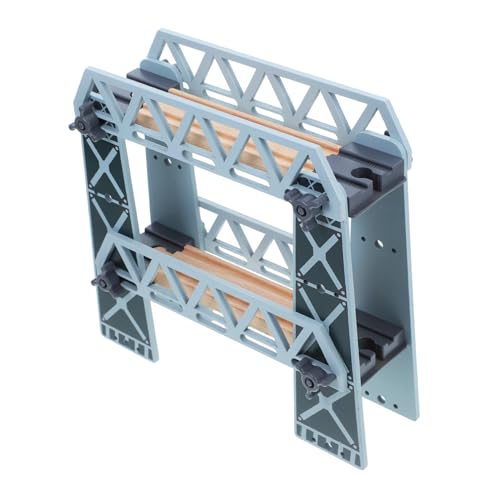 UPKOCH Holzzug Brücke aus Holz Abnehmbar für Kompatibel mit Zugsets Vielseitig Kombinierbar Stabiler Holzschienen Zubehör für Kreative Eisenbahn Spielzeuglayouts von UPKOCH