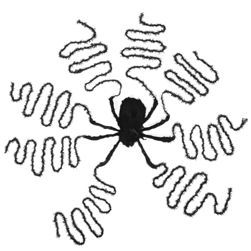UPKOCH Horror Dekorative Spinne Riesenspinnendekoration Halloween Spider Party Dekoration Große Gruselige Spinnenrequisiten Halloween Realistische Spinne Spukhaus Plüsch Schwarz UPKOCH Horror Dekorative Spinne Riesenspinnendekoration Halloween Spider Party Dekoration Große Gruselige Spinnenrequisiten Halloween Realistische Spinne Spukhaus Plüsch Schwarz von UPKOCH