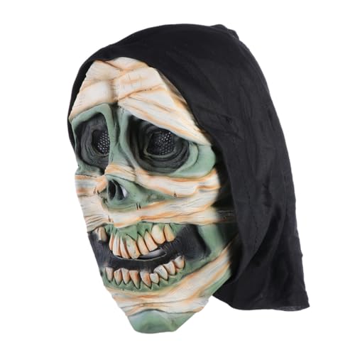 UPKOCH Horrormaske Für Halloween Gruselige Grüne Blumen Gesicht Aus Umweltfreundlichem Für Schaurige Kostümpartys Und Cosplay Darstellungen von UPKOCH