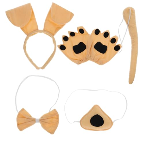 UPKOCH Hundekostüm Set Realistisches Hundekopfschmuck Stirnband und Welpen Cosplay Zubehör Niedliches Party kostüm für Mädchen und Jungen für Festspiele und Rollenspiele UPKOCH Hundekostüm Set Realistisches Hundekopfschmuck Stirnband und Welpen Cosplay Zubehör Niedliches Party kostüm für Mädchen und Jungen für Festspiele und Rollenspiele von UPKOCH