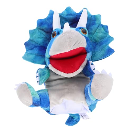 UPKOCH Interaktive Handpuppe Lustige Dino Plüschhandpuppe für Fördert Kreativität und Kommunikation für Rollenspiele und Eltern Junge Mädchen Interaktionen aus Hochwertigem Plüsch Blau von UPKOCH