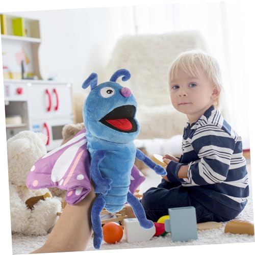 UPKOCH Interaktive Schmetterling Handpuppe aus Plüsch Kuscheltier Tier für Geschichtenerzählen Ab Monate für Kindergarten und Zuhause von UPKOCH