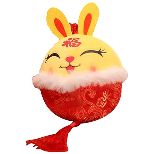UPKOCH Jade Rabbit Plüschspielzeug Karikatur ausgestopft Kuscheltiere süß Spielzeughase Süßes Stofftier Hase Plüsch Kinderspielzeug Hasen Plüschtiere PP Baumwolle Yellow von UPKOCH