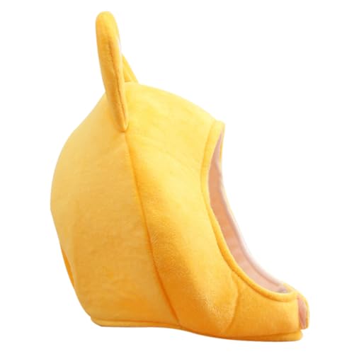 UPKOCH Karotte Kopfbedeckung Frosch Hasenkostüme Kaninchenkostüm Aufblasbares Kostüm Cowgirl-hut Kleiner Hut Für Kaninchen Mütze Hut Mit Hasenohren Maske Kappe Plüsch Yellow von UPKOCH