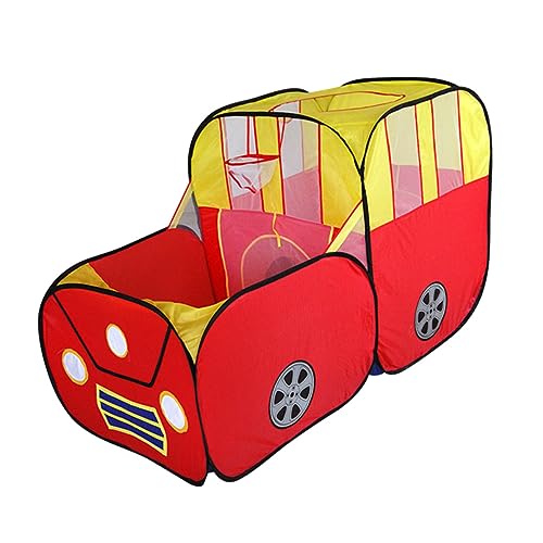 UPKOCH Spielzelt Früherziehungsspielzeug Faltbares Zelt Zelte Spiel Zelthaus Kind Basketball-Pool Rot Tragbar von UPKOCH