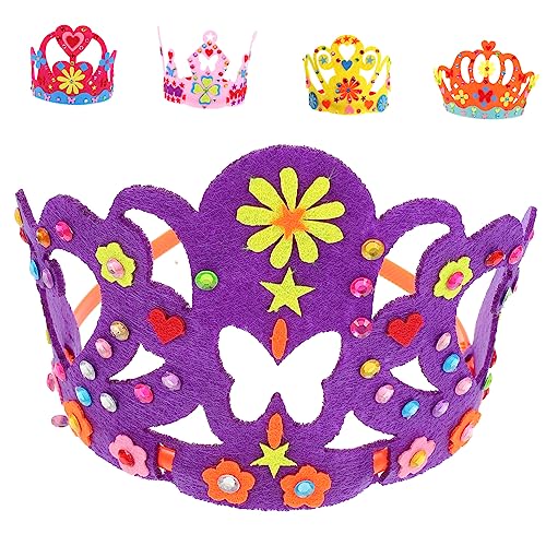 UPKOCH Kindergeburtstag Kronen aus Filz Bunte DIY Geburtstagskrone Haarreif für Jungen und Mädchen Stabiles Bequemes Material für Partys Fotoshootings und Kostümspielen UPKOCH Kindergeburtstag Kronen aus Filz Bunte DIY Geburtstagskrone Haarreif für Jungen und Mädchen Stabiles Bequemes Material für Partys Fotoshootings und Kostümspielen von UPKOCH