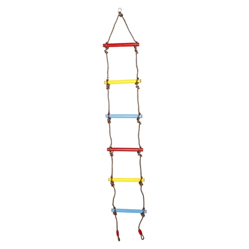 UPKOCH Kinderleiter Kletterseilleiter Outdoor Kletterleiter Kletterleiter Spielplatzzubehör Baumhausleiter Slackline Kit Baumschaukel Seil Spielset Leitereisen von UPKOCH