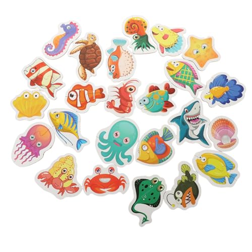 UPKOCH Kinderpuzzle Lernspielzeug mit Meerestieren Pädagogisches Papierpuzzle für Kleinkinder Fördert Kognitive Fähigkeiten und Hand Auge koordination Geeignet für Frühkindliche Bildung von UPKOCH