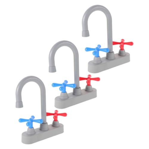 UPKOCH Kinderspiel Wasserhahn für Spielküche Realistische Wasserfluss Simulation Langlebiges Sicheres Kunststoffmaterial Vielseitig Kompatibel mit Küchenspielsets Einfache Montage von UPKOCH