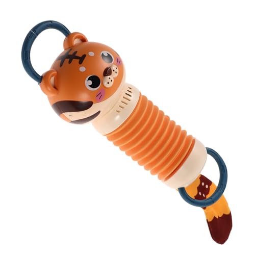 UPKOCH Kinderspielzeug Akkordeon mit Realistischer Raupenoptik Pädagogisches Musikspielzeug für Kleinkinder Jahre Tragbares Simuliertes Tiger Instrument zur Frühen Musikalischen von UPKOCH