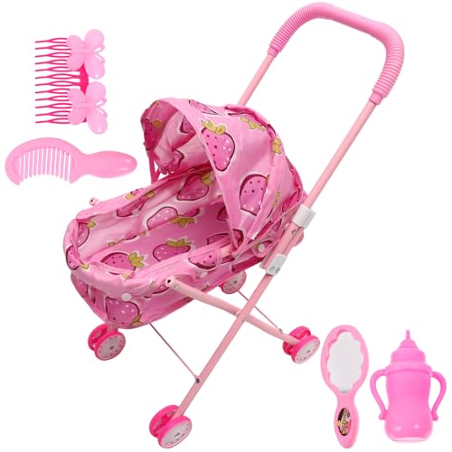 UPKOCH Kinderwagen interaktives Toys Kinderwagen für Puppen, Kleinkinder 1-3 Puppenwagen -Kinderwagen für Puppen Puppenwagen für 1-jährige Mädchen UPKOCH Kinderwagen interaktives Toys Kinderwagen für Puppen, Kleinkinder 1-3 Puppenwagen -Kinderwagen für Puppen Puppenwagen für 1-jährige Mädchen von UPKOCH