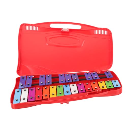 UPKOCH Klavier Aus Aluminium Glockenspielinstrument Glockenspiel Für Glockenspiel Xylophon -musikinstrumente Xylophon Für Kleinkinder 1-3 -xylophon Rot Eisenbleche UPKOCH Klavier Aus Aluminium Glockenspielinstrument Glockenspiel Für Glockenspiel Xylophon -musikinstrumente Xylophon Für Kleinkinder 1-3 -xylophon Rot Eisenbleche von UPKOCH