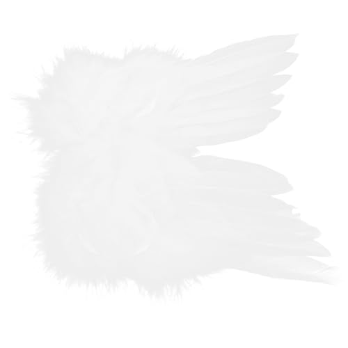 UPKOCH Kleine Engelsflügel Zubehör Puppe realistisch dekorativer Flügel dekorative Flügel Dekoration mit kleinen Flügeln Flügel basteln Kostümschmuck Flügel für Ornamente Feder Weiß von UPKOCH