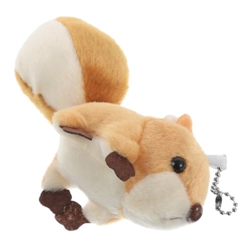 UPKOCH Kleiner Eichhörnchen-Anhänger schlüsselanhänger für schlüsselanhänger Tier Schlüsselring Tier Schlüsselanhänger Tierpuppenanhänger Eichhörnchen Baumwolle von UPKOCH
