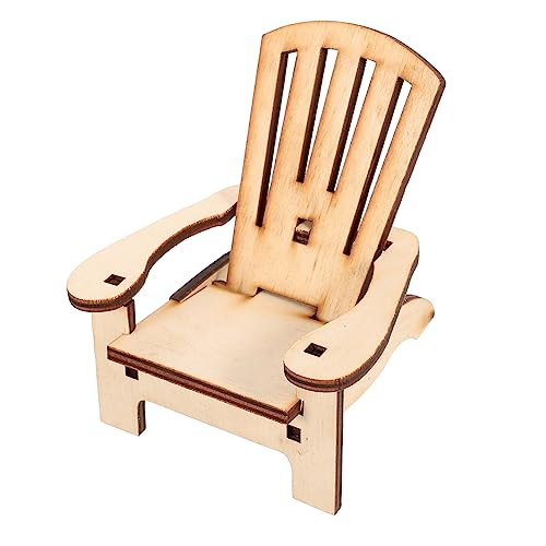 UPKOCH Kleiner Holzstuhl Schemel Miniatur-puppenhausbücher Mach Es Mini Mini-bücher Puppenhochstuhl Puppenhausmöbel Mini-Stuhl-Foto-Requisite Mini-Stuhl-Modell Modell Kleine Holzstühle von UPKOCH
