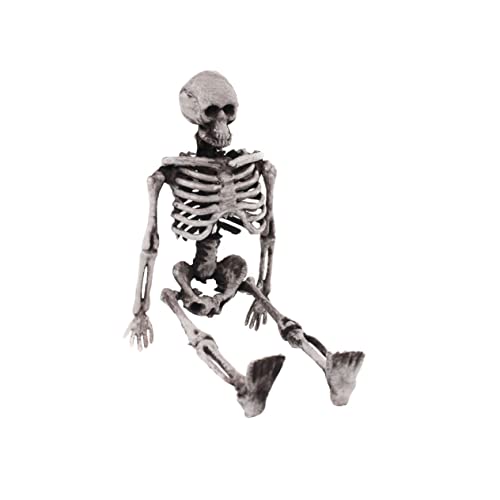 UPKOCH Kleines Halloween Skelett Modell Realistisches Menschliches Knochengerüst Deko Hochwertiges Skelett Figur Prank Prop für Gruselige Partydekoration und Spukhaus von UPKOCH