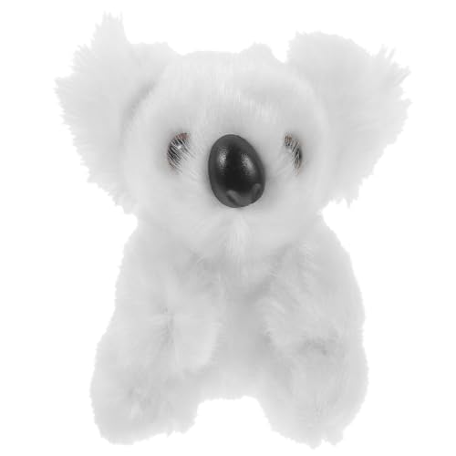 UPKOCH Koala-Puppe Kuscheltier Im Schlafzimmer Kleiner Koala Tragbarer Ausgestopfter Koala Stofftierpuppe Couch Ausgestopfter Koala Koala-stofftier Koala-schmuck Plüsch Weiß von UPKOCH