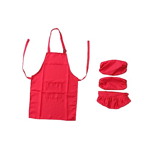 UPKOCH Kochset mit Schürze Mütze und Ärmelaufsatz Mittlere für Jahre Rot Waschbar Dickes Material zum Kochen Backen und Malen Schützt Kleidung vor Flecken und Hitze UPKOCH Kochset mit Schürze Mütze und Ärmelaufsatz Mittlere für Jahre Rot Waschbar Dickes Material zum Kochen Backen und Malen Schützt Kleidung vor Flecken und Hitze von UPKOCH