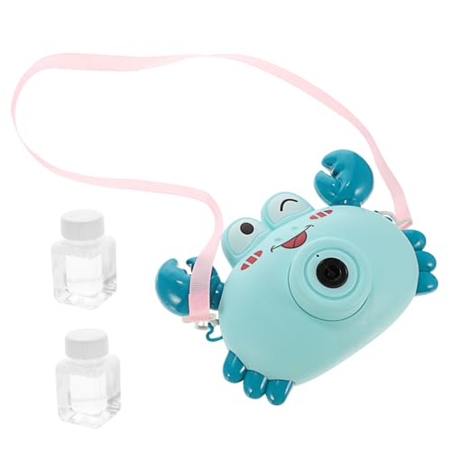 UPKOCH Krabbenblasenmaschine Kinderblasenbläser Seifenblasenmacher Für Blasenmacher Blasen Machendes Blasengebläse Kinderspielzeug Blue Plastik von UPKOCH