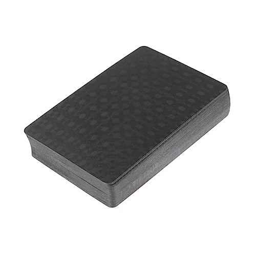 UPKOCH Kreative Nachtpokerkarten Schwarzes Kartenspiel Benutzerdefinierte Spielkarten Schwarze Pokerkarten Kartenspiele Goldene Spielkarten Pokertisch Pokerkarten Professionell von UPKOCH
