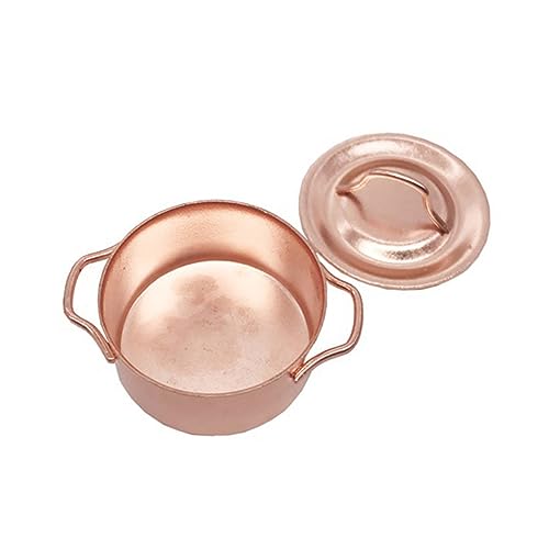 UPKOCH Küchendekoration Kochtopf Party für für spielsachen für kinderspielzeug Kid Toys Miniaturhausdekoration Mini-Kochgeschirr Legierung Golden von UPKOCH