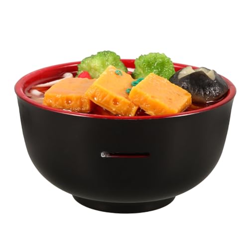 UPKOCH Miniaturisiertes Nudelmodell Realistisches Spielzeug Für Puppenhäuser Große Nachbildung Einer Japanischen Ramen-schüssel Für Rollenspiele Und Dekorative Zwecke von UPKOCH