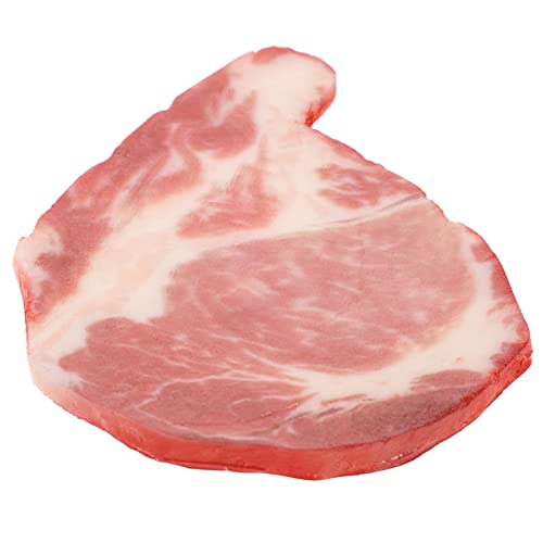 UPKOCH Künstliches Rindfleisch Modell Realistisches Simulation Spielzeug für Küche und Lebensechtes Lebensmittelornament aus PVC Dekoratives Kunstfleisch für Party und Bildung von UPKOCH