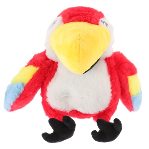 UPKOCH Kuscheliger Papagei Handpuppe Aus Plüsch Interaktives Geschichtenerzählen Für Cartoon Vogelfigur Für Kreative Rollenspiele von UPKOCH