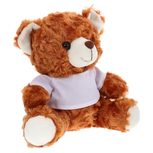 UPKOCH Kuscheltier Bär Mit Weste Weiches Plüschspielzeug Niedlicher Für Dekoration Für Wohnzimmer Und Schlafzimmer Zum Kuscheln Und Spielen von UPKOCH