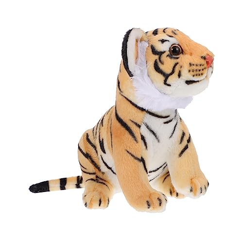 UPKOCH Kuscheltier Tiger Plüsch Tiger für Dekoration für Wohnzimmer und Kreatives Langlebig und Realistisch für und Fotomotive von UPKOCH