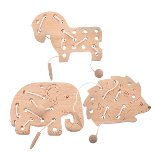 UPKOCH Lacing Toy für Kleinkinder aus Holz Pädagogisches Fädelspielzeug mit Tier und Blätterdesign Motorikförderndes Lernspielzeug für Junge Mädchen und Vorschulkinder Sicher mit UPKOCH Lacing Toy für Kleinkinder aus Holz Pädagogisches Fädelspielzeug mit Tier und Blätterdesign Motorikförderndes Lernspielzeug für Junge Mädchen und Vorschulkinder Sicher mit von UPKOCH