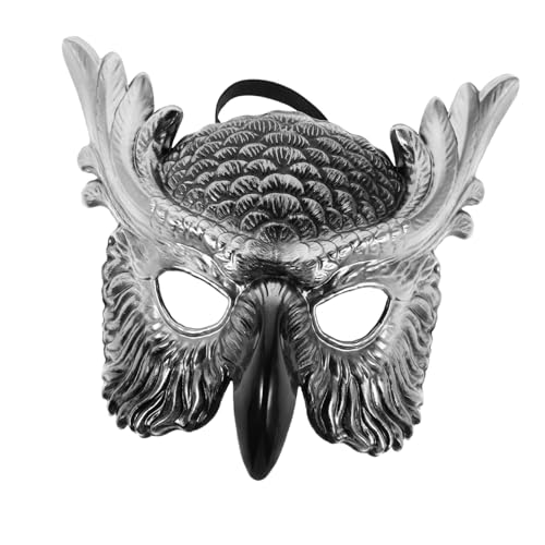 UPKOCH Leichte Eulenmaske für Erwachsene Halbe Gesichtsbedeckung aus Kunststoff Stilvolles Tier-maskenkostüm für Karneval Cosplay und Party Komfortabel und Langlebig Vielseitig von UPKOCH