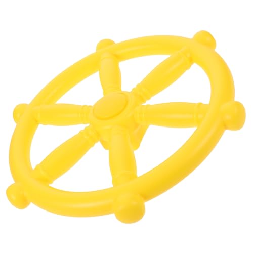 UPKOCH Lenkrad Piratenschiff Design Wetterfestes Outdoor Spielhaus Zubehör Einfach Montierbar für Klettergerüst und Schaukel Realistisches Spielerlebnis Gelb UPKOCH Lenkrad Piratenschiff Design Wetterfestes Outdoor Spielhaus Zubehör Einfach Montierbar für Klettergerüst und Schaukel Realistisches Spielerlebnis Gelb von UPKOCH