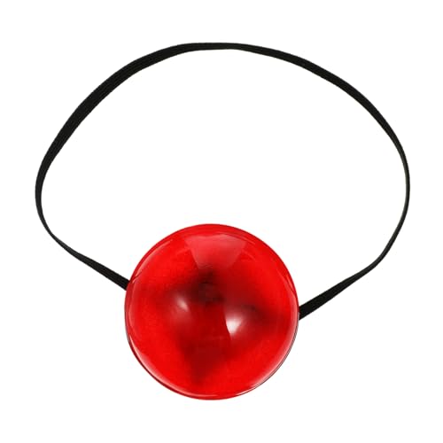 UPKOCH Leuchtende Rote Clownnase mit Elastischem Band Blinkende Cosplay Nase für Karnevals Halloween Partys Wiederverwendbare Leichte und Robuste Clownnase für Erwachsene von UPKOCH