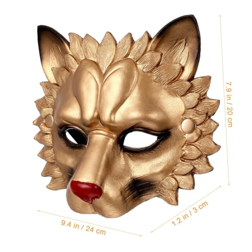 UPKOCH Löwenmaske Halloween Cosplay Maske aus Umweltfreundlichem PU Realistische Tieroptik Atmungsaktive Tanz und Party Maske für Maskerade und Festival UPKOCH Löwenmaske Halloween Cosplay Maske aus Umweltfreundlichem PU Realistische Tieroptik Atmungsaktive Tanz und Party Maske für Maskerade und Festival von UPKOCH