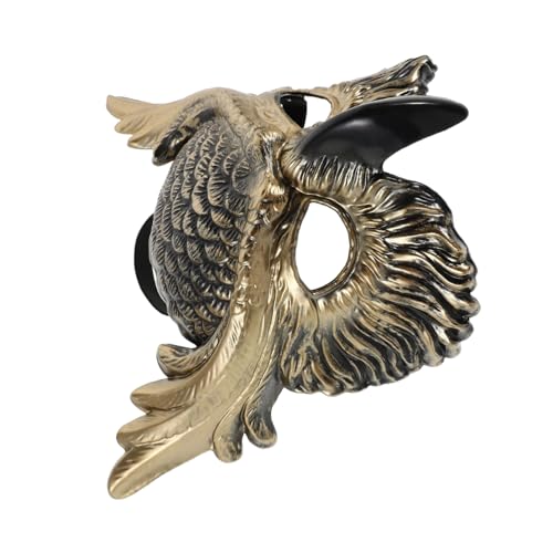 UPKOCH Masquerade Eulenmaske aus Kunststoff Realistische Halbe Gesichtsbedeckung mit Verstellbarem Sitz Leichtes Party Halloween-accessoire für Karneval Cosplay und Themenfeste von UPKOCH