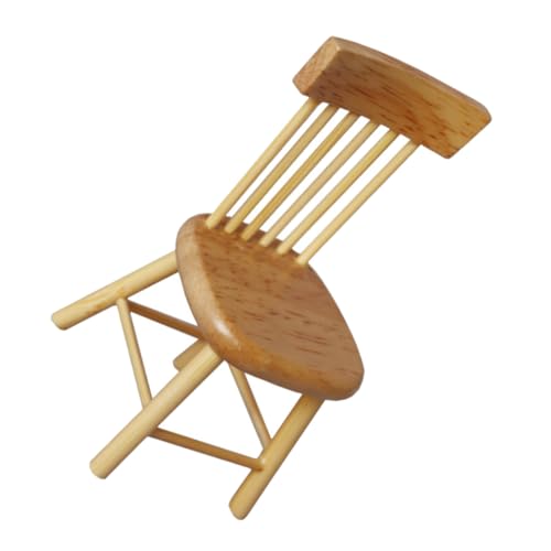 UPKOCH Maßstab Puppenhaus Esszimmerstuhl Präzise Details Realistische Miniaturmöbel für DIY Basteln Puppenhaus szenen und Wohnkultur von UPKOCH